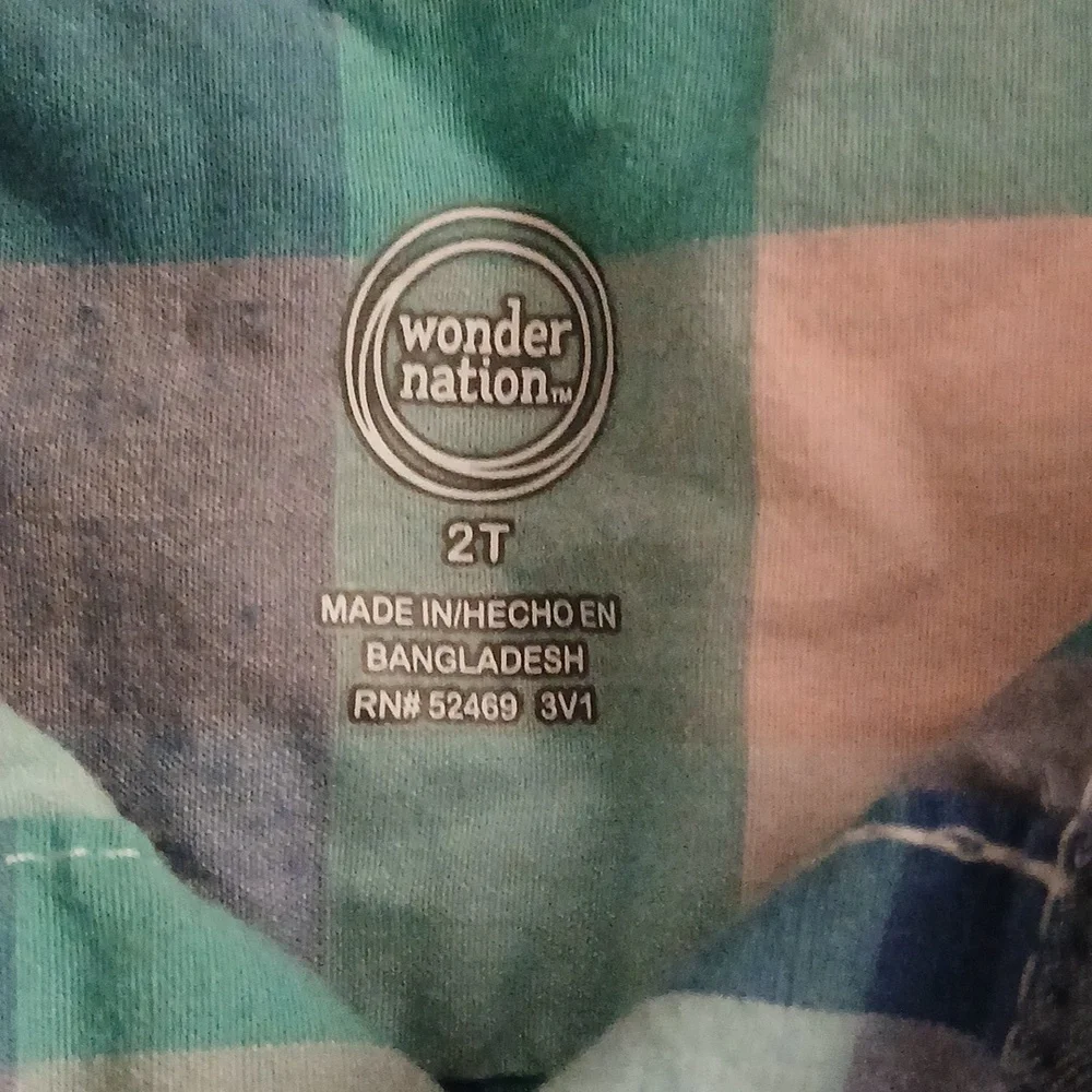 Boys ButtonDown Long Sleeve Shirts Size 2T(4) & 12-18M(1)‎ & 18M(1) Bundle of 6